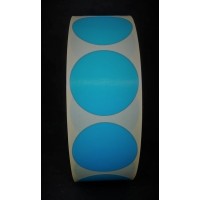 F3726 rol @ 2.000 etiketten permanent rond 35 blauw blanco F3726 rol @ 2.000 etiketten permanent rond 35 blauw blanco